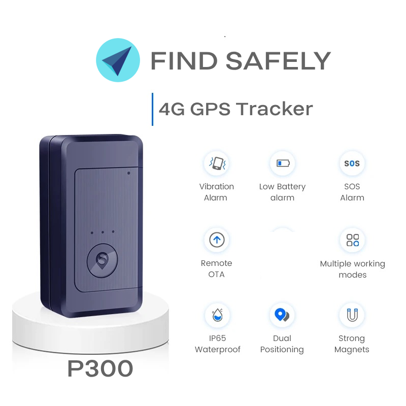 P300 Portable GPS Tracker No Monthly Fees 1 Year Subscription Included